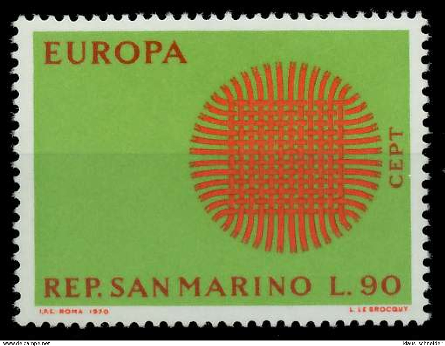 SAN MARINO 1970 Nr 955 Postfrisch XFFBFCA - Neufs