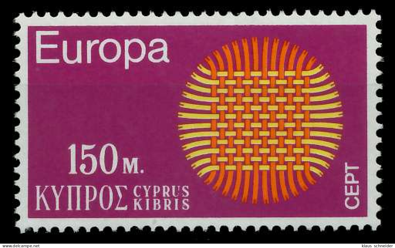 ZYPERN 1970 Nr 334 Postfrisch SA6EB02 - Unused Stamps