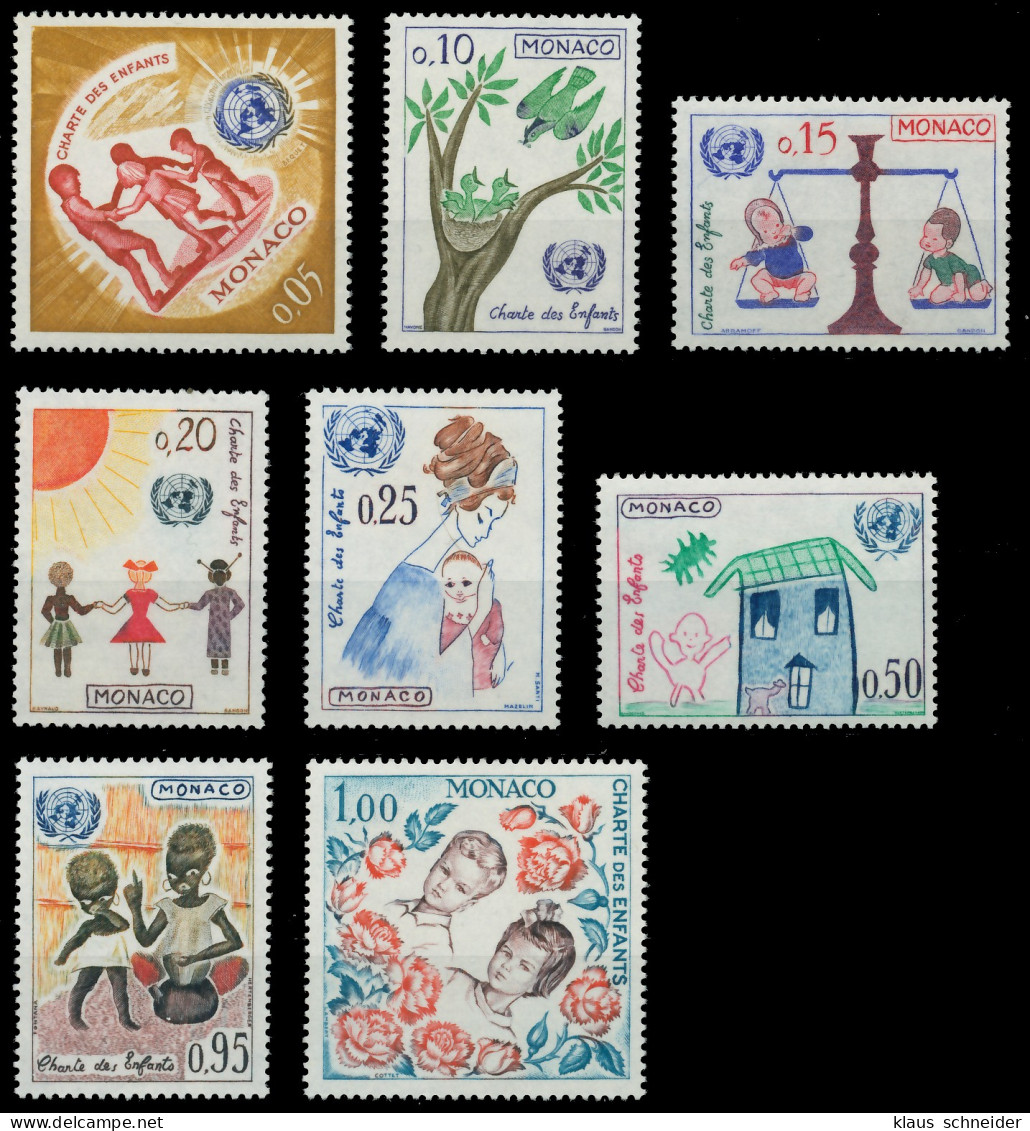 MONACO 1963 Nr 718-725 Postfrisch SF0C482 - Unused Stamps