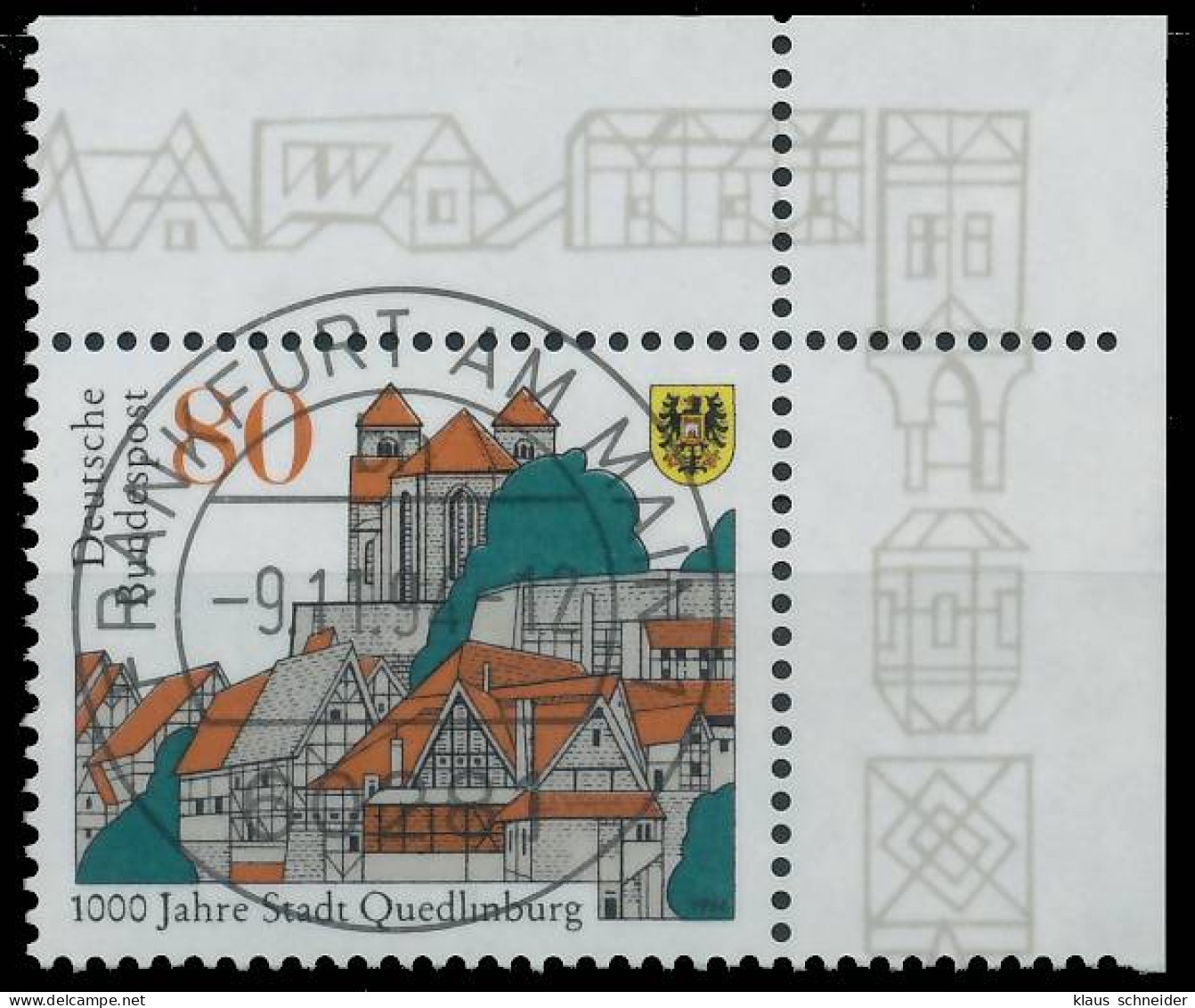 BRD BUND 1994 Nr 1765 Zentrisch Gestempelt ECKE-ORE X56F28E - Used Stamps