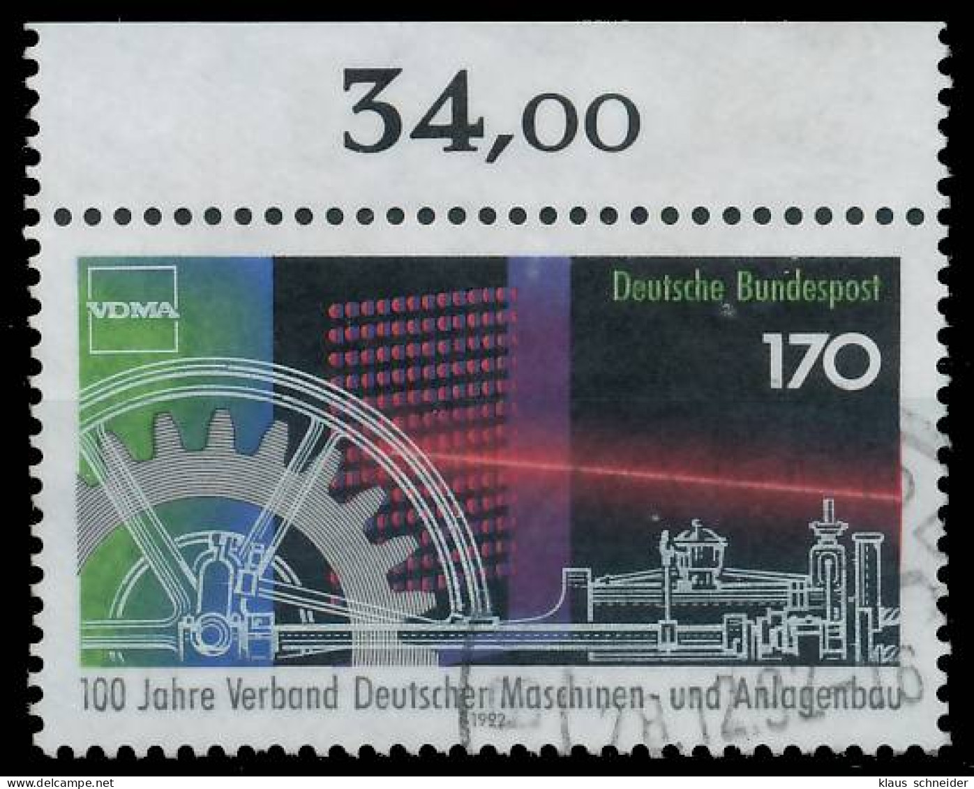 BRD BUND 1992 Nr 1636 Gestempelt ORA X572A6A - Oblitérés