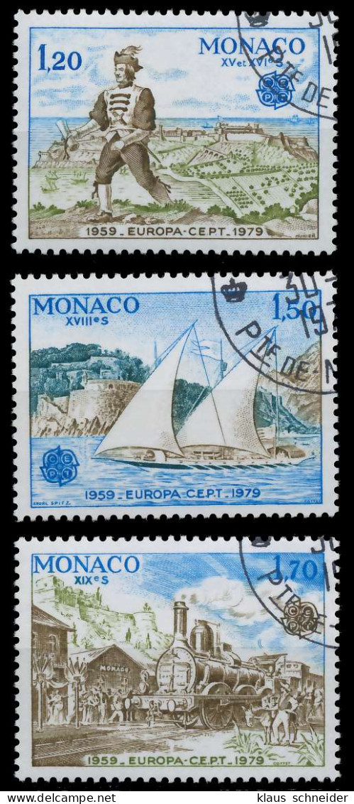 MONACO 1979 Nr 1375-1377 Gestempelt X58D3B6 - Sonstige & Ohne Zuordnung