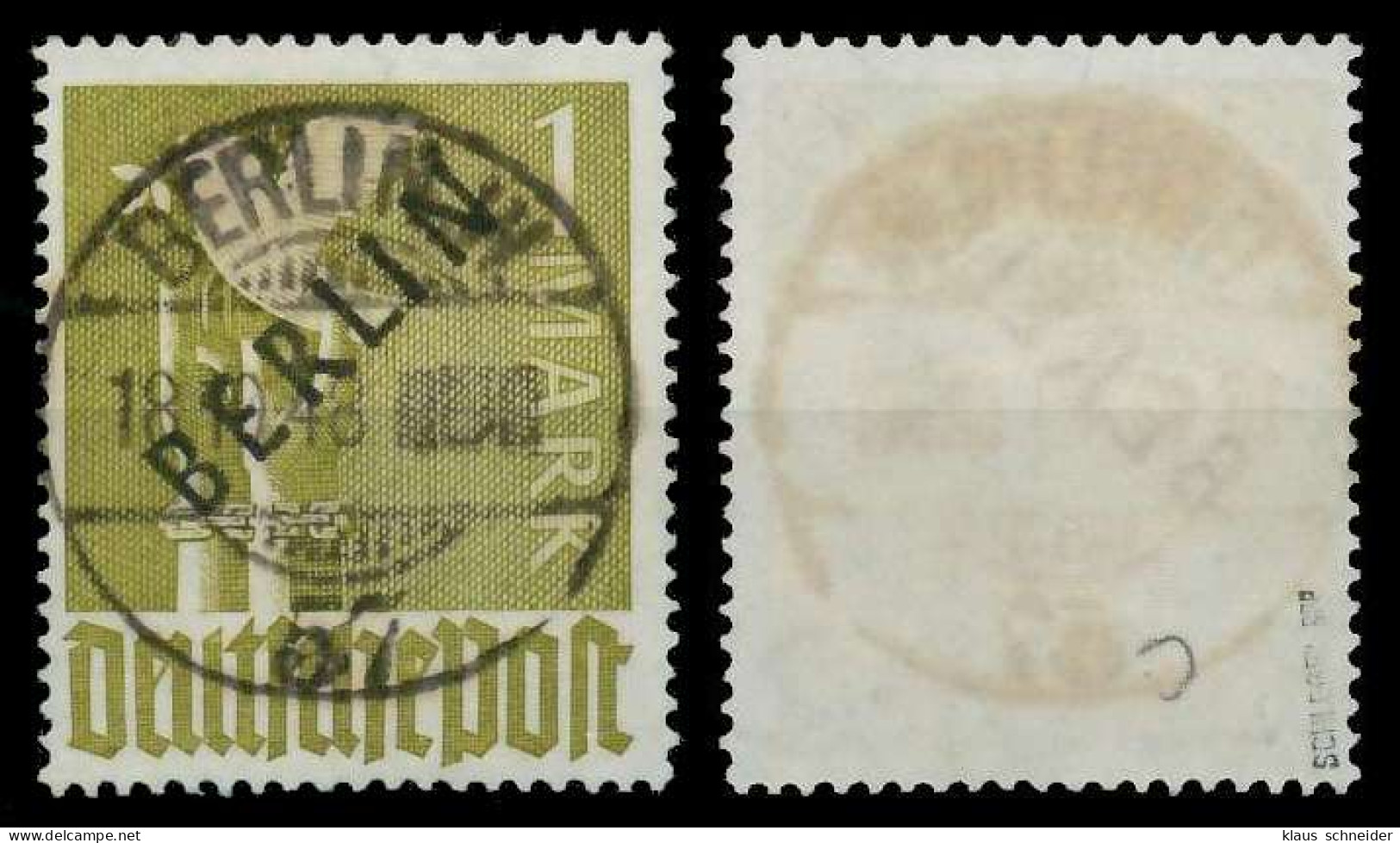 BERLIN 1948 Nr 17c Zentrisch Gestempelt Gepr. X64249A - Oblitérés