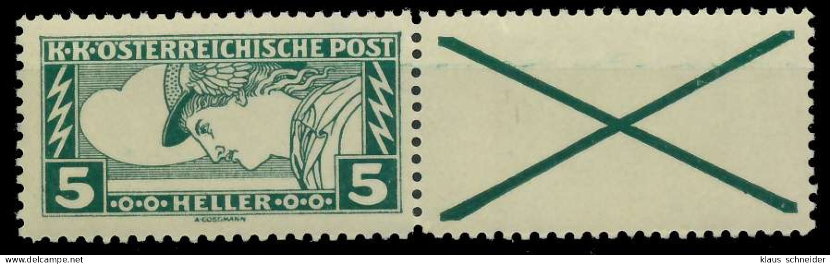 ÖSTERREICH 1917 Nr 220A KrRe Postfrisch WAAGR PAAR X742C0E - Neufs