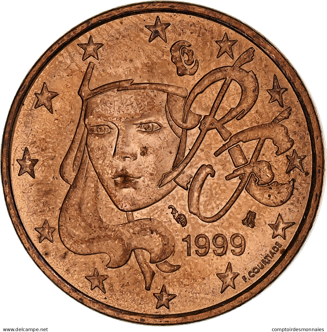 France, 5 Euro Cent, 1999, Paris, SUP+, Cuivre Plaqué Acier, KM:1284 - Frankreich