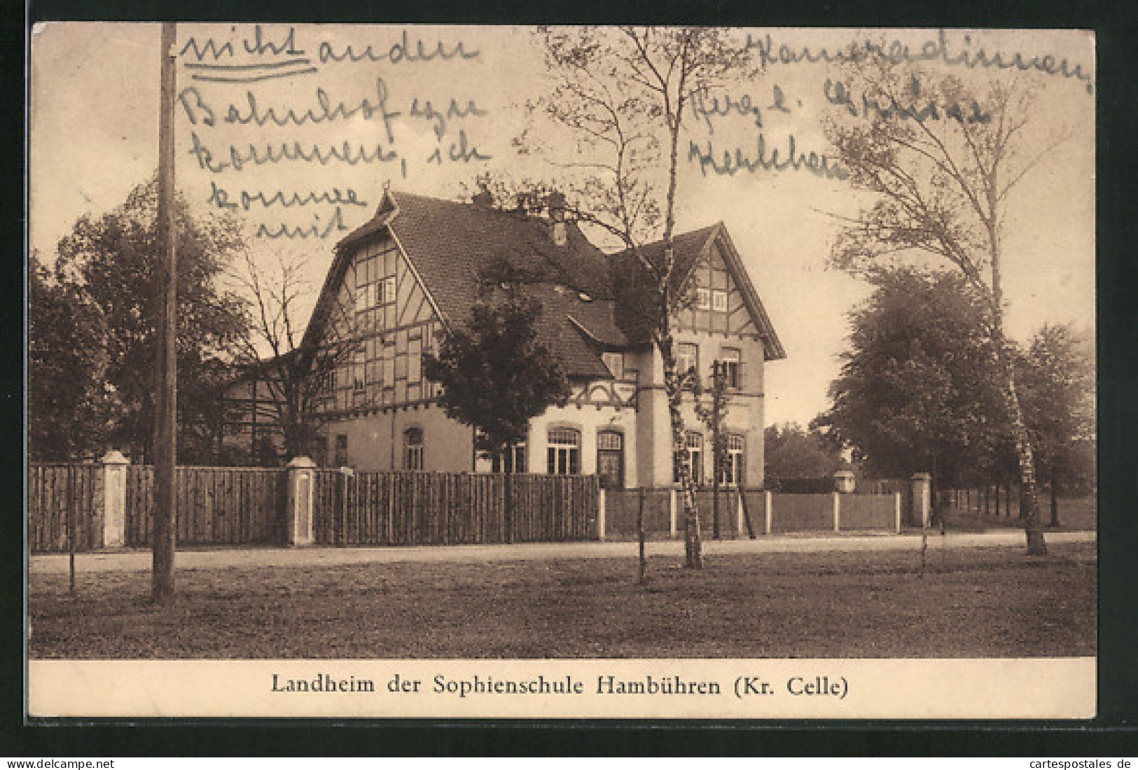 AK Hambühren /Kr. Celle, Landheim Der Sophienschule  - Celle
