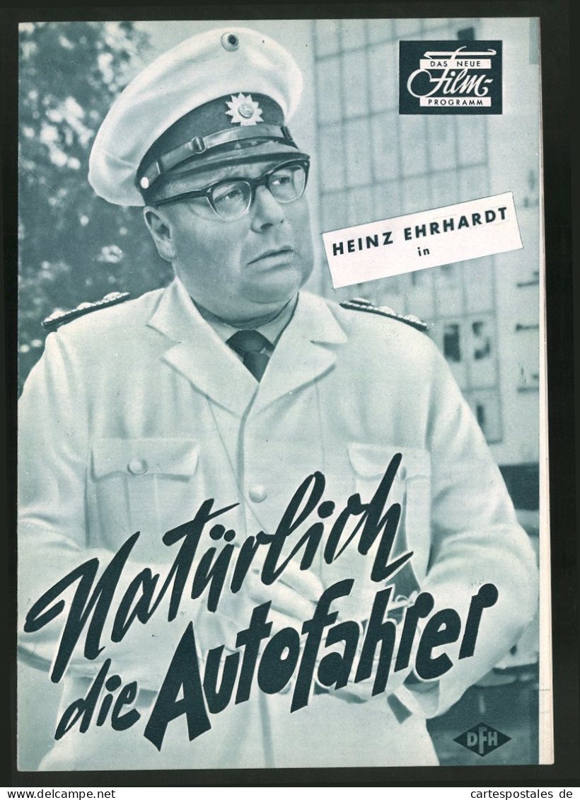 Filmprogramm DNF, Natürlich, Die Autofahrer, Heinz Erhardt, Maria Perschy, Regie: Erich Engels  - Magazines