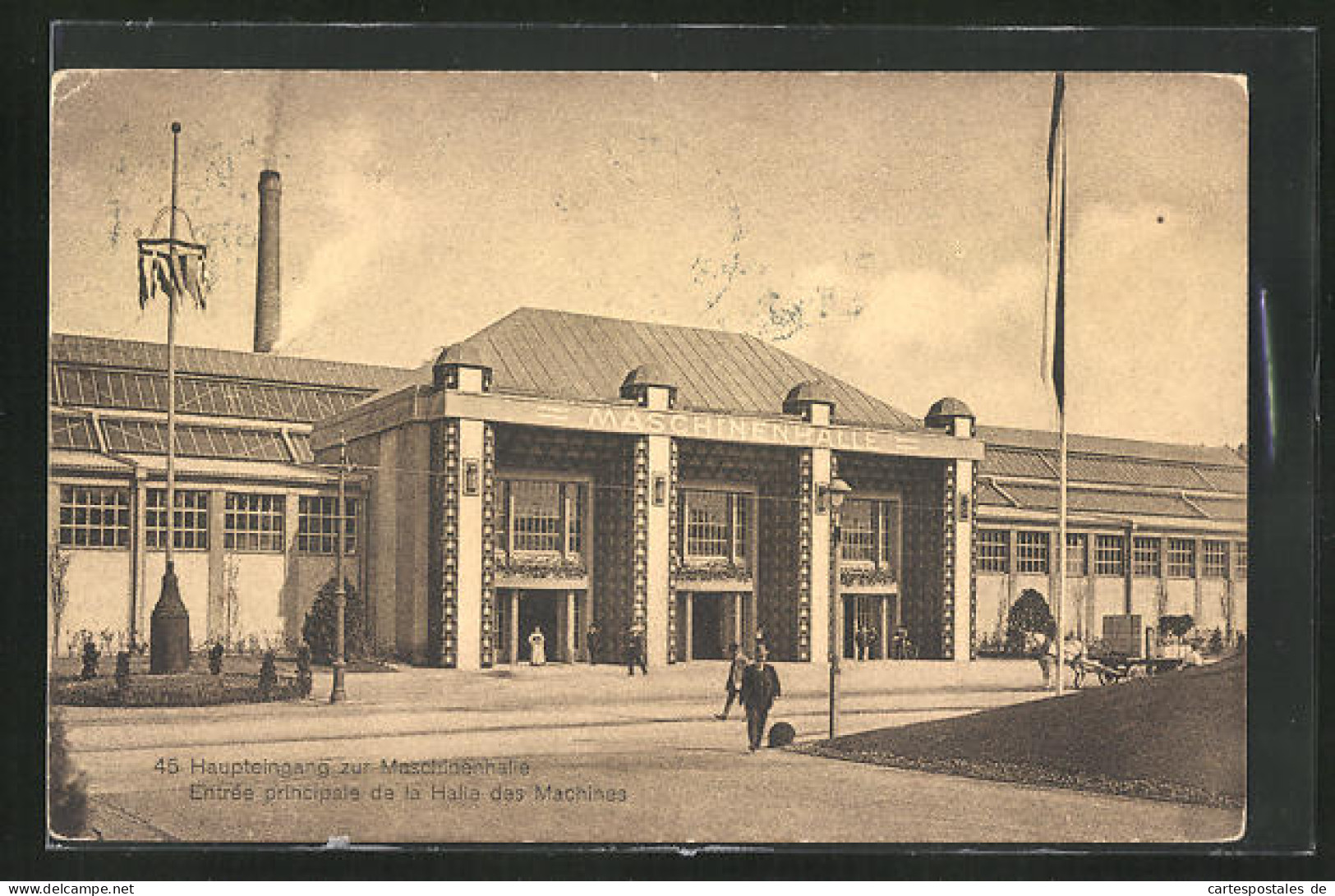 AK Bern, Schweizerische Landesausstellung 1914, Haupteingang Zur Maschinenhalle  - Esposizioni