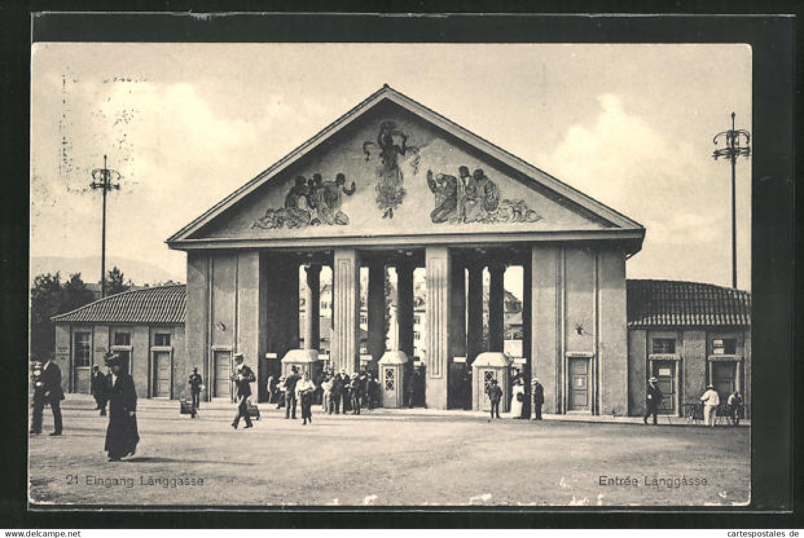 AK Bern, Schweizerische Landesausstellung 1914, Eingang Länggasse  - Expositions