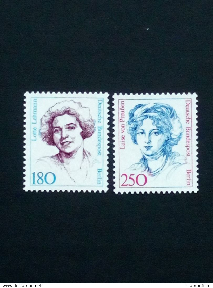 BERLIN MI-NR. 844-845 POSTFRISCH(MINT) BERÜHMTE FRAUEN 1989 KÖNIGIN LOUISE LOTTE LEHMANN - Neufs