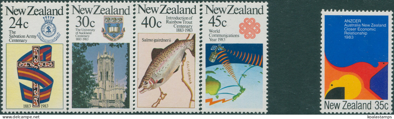 New Zealand 1983 SG1303-1307 Commemoratives Set MNH - Sonstige & Ohne Zuordnung