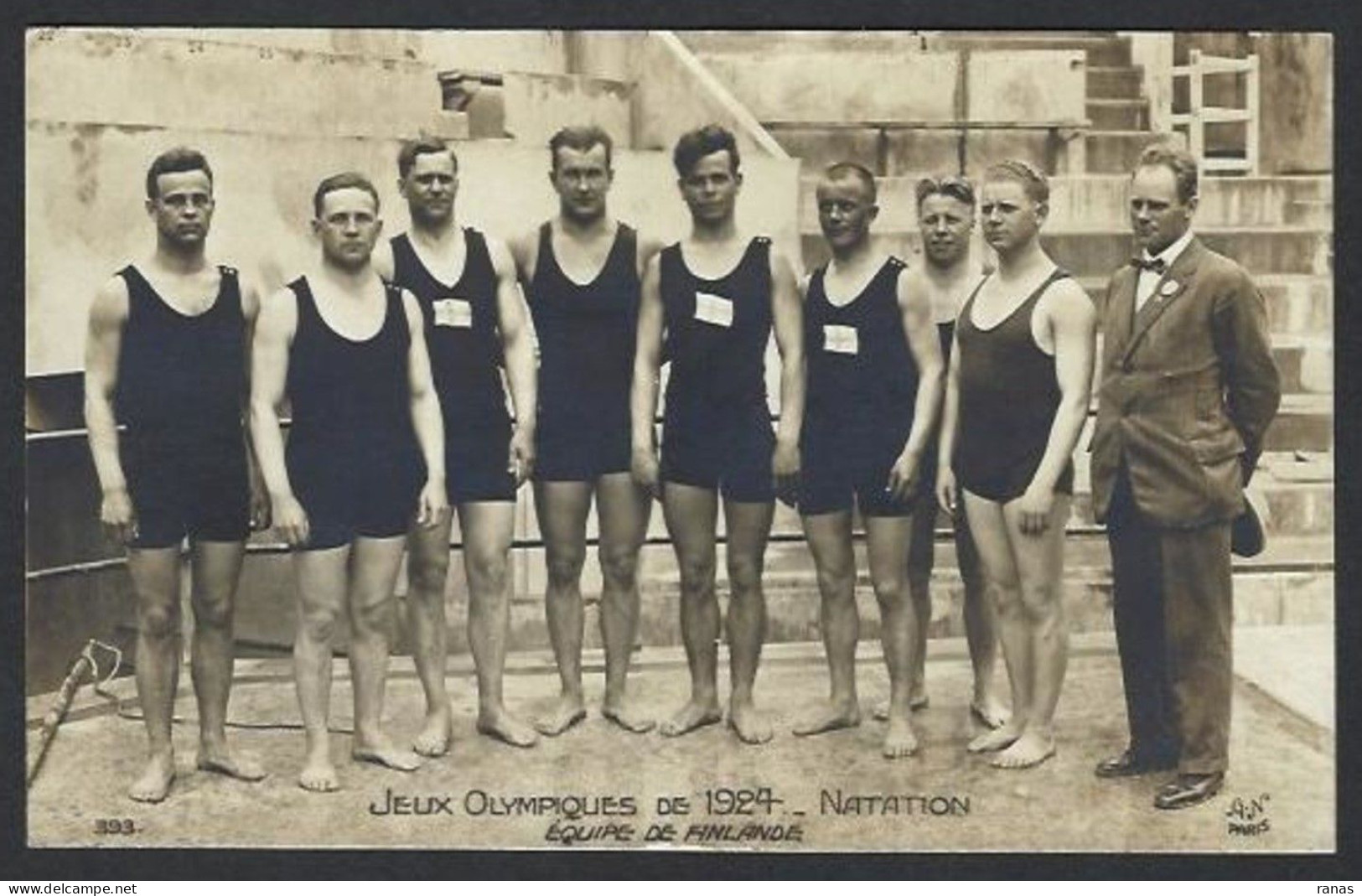CPA Jeux Olympiques Paris 1924 Non Circulé Série AN Paris 393 Natation Finlande - Olympische Spiele