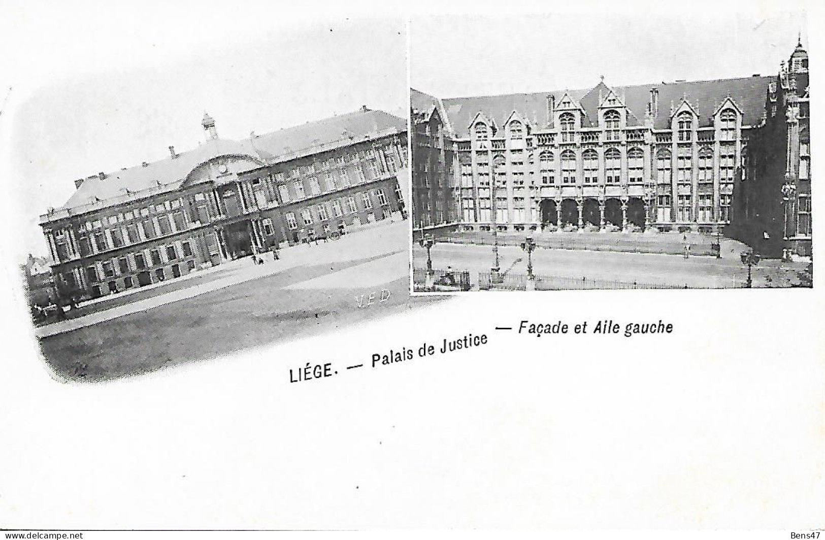 Liège Palais De Justice Façade Et Aile Gauche - Liege