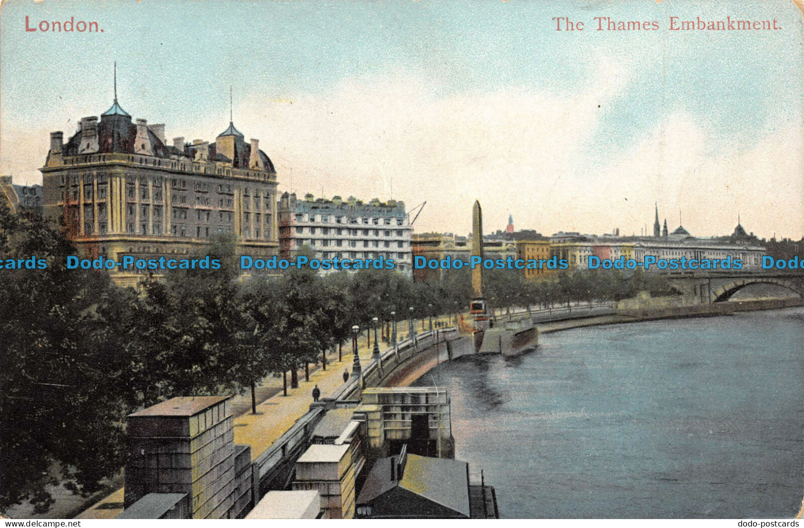 R100097 London. The Thames Embankment. Empire Series. 1905 - Sonstige & Ohne Zuordnung