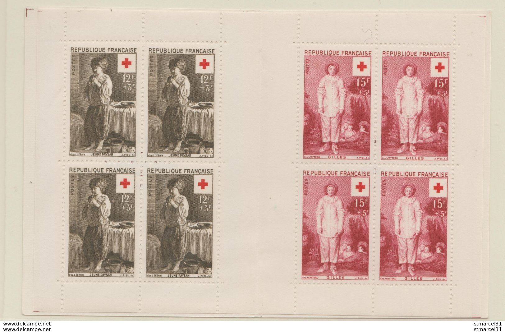 CARNET N°2005 Année 1956 Cote 90€ TBE - Croix Rouge