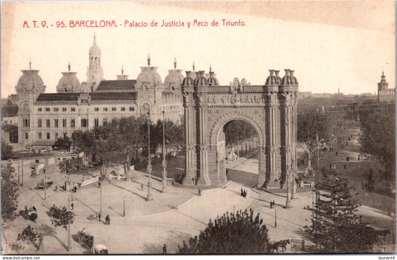 21-5-2024 (5 Z 41)  Spain - Black & White - Barcelona Palacio De Justicia - Denkmäler