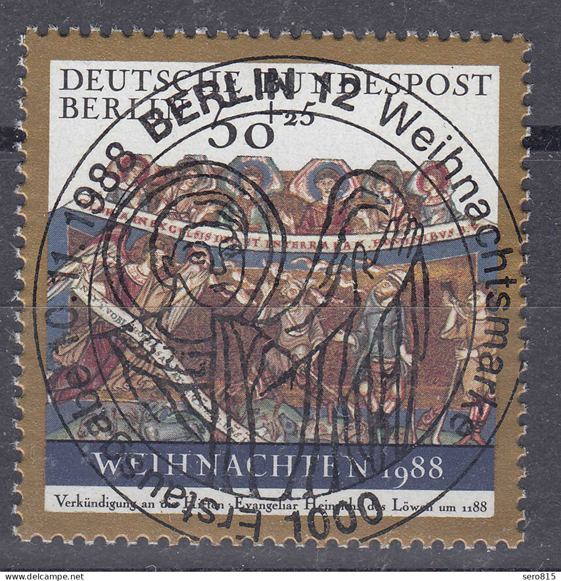Berlin Weihnachten 1988 Michel 829 ESST Vollstempel   (25537 - Other & Unclassified