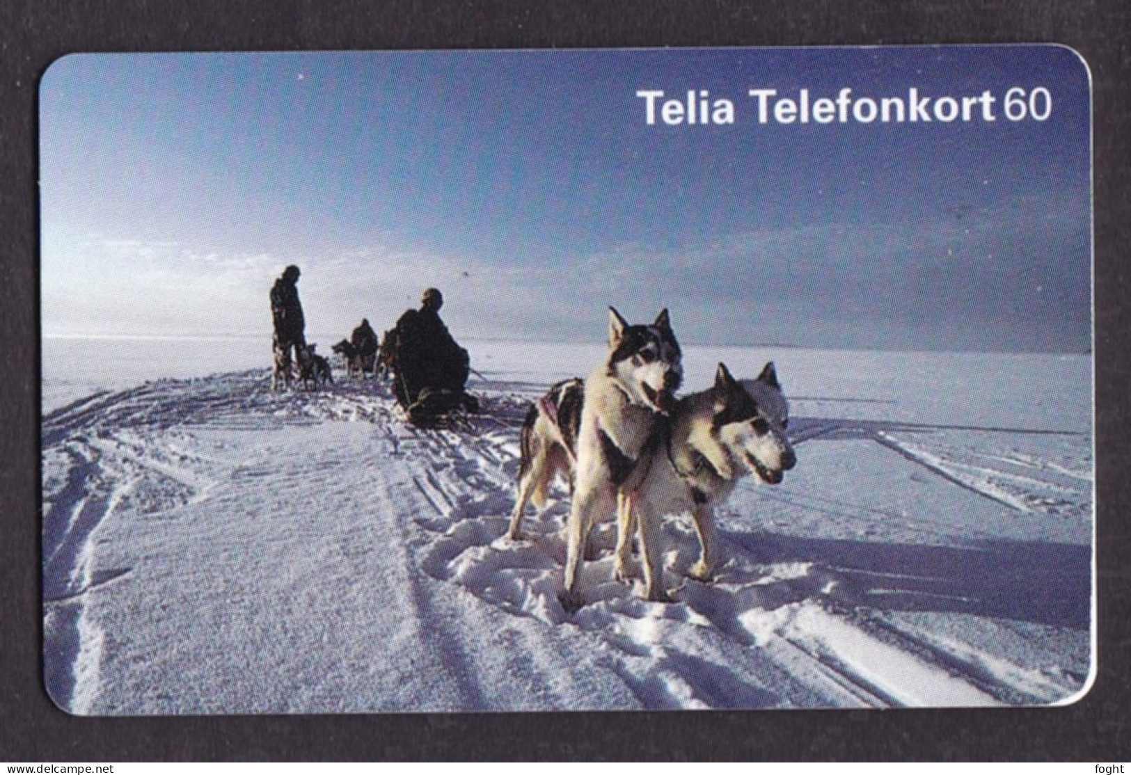 1997 Sweden  Phonecard › Dogsled - Hundspann,60 Units,Col:SE-TEL-060-0091 - Suède