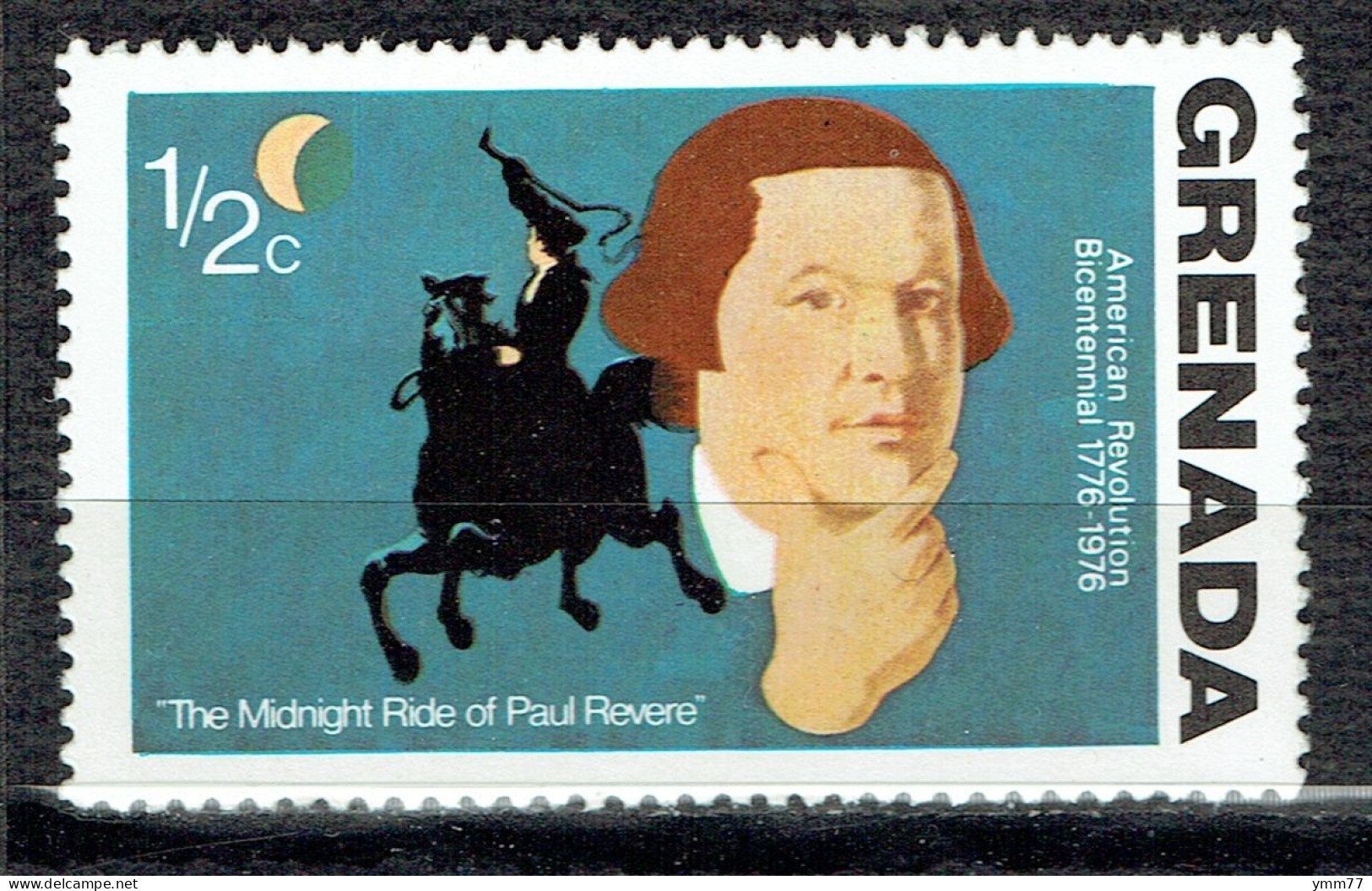 Bicentenaire De L'Indépendance Des Etats-Unis : Chevauchée De Minuit De Paul Revere - Grenada (1974-...)