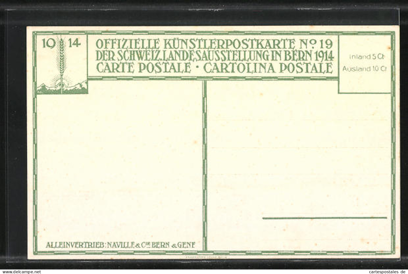 AK Bern, Schweizerische Landesausstellung 1914, Rundtempel Mit Statue  - Esposizioni