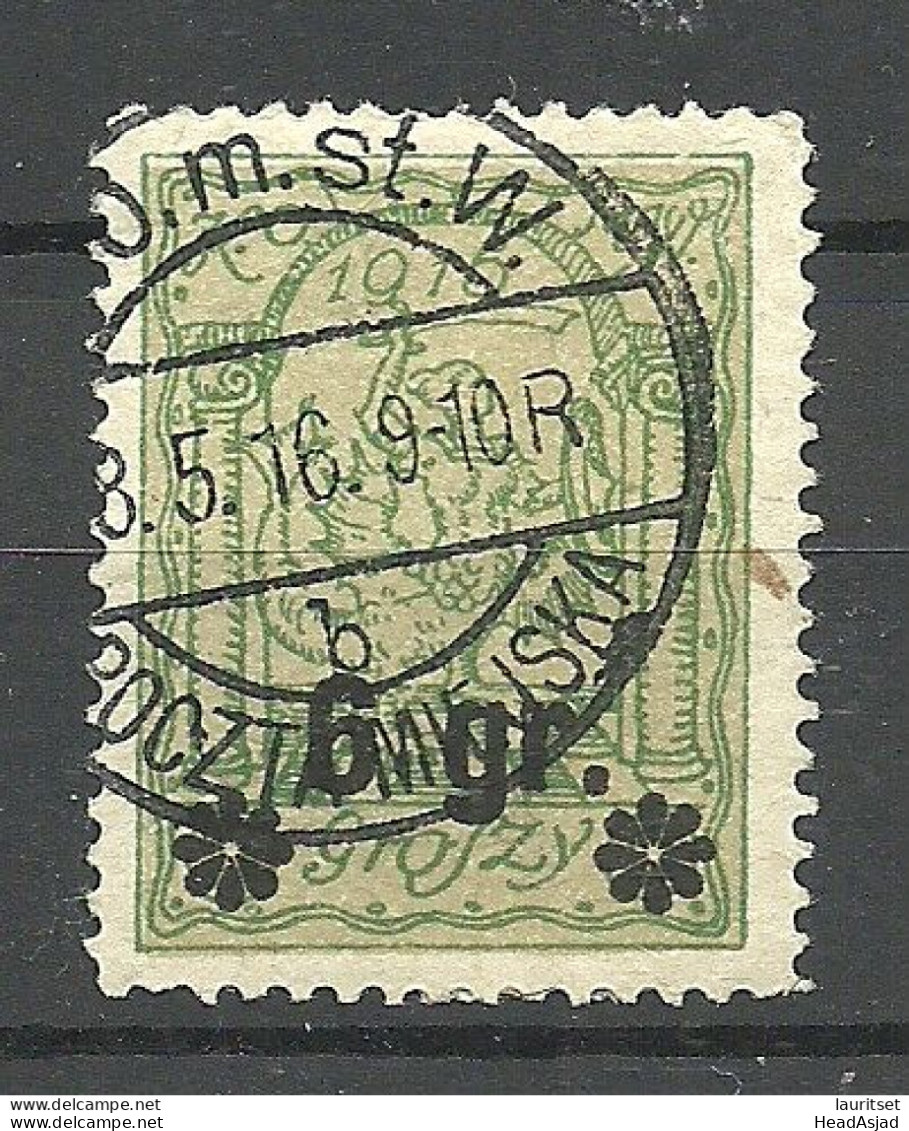 POLEN Poland 1915 Stadtpost Warschau Michel 10 O - Used Stamps