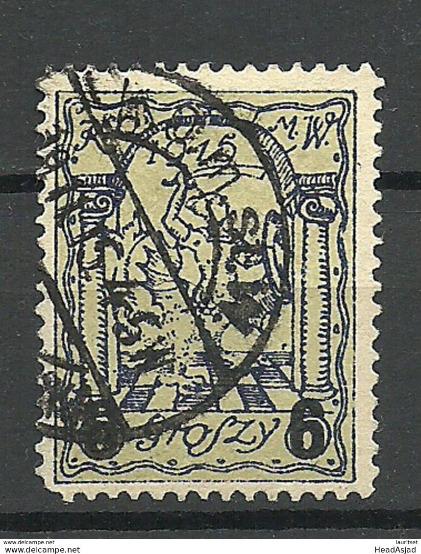 POLEN Poland 1915 Stadtpost Warschau Michel 6 I O - Used Stamps