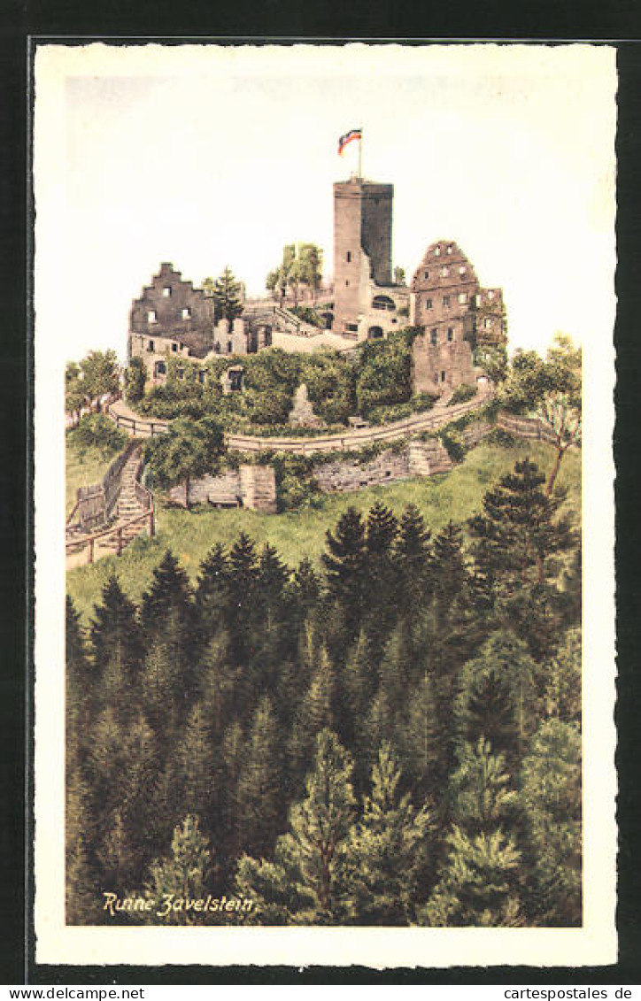 AK Bad Teinach, Burg-Ruine Zavelstein  - Bad Teinach