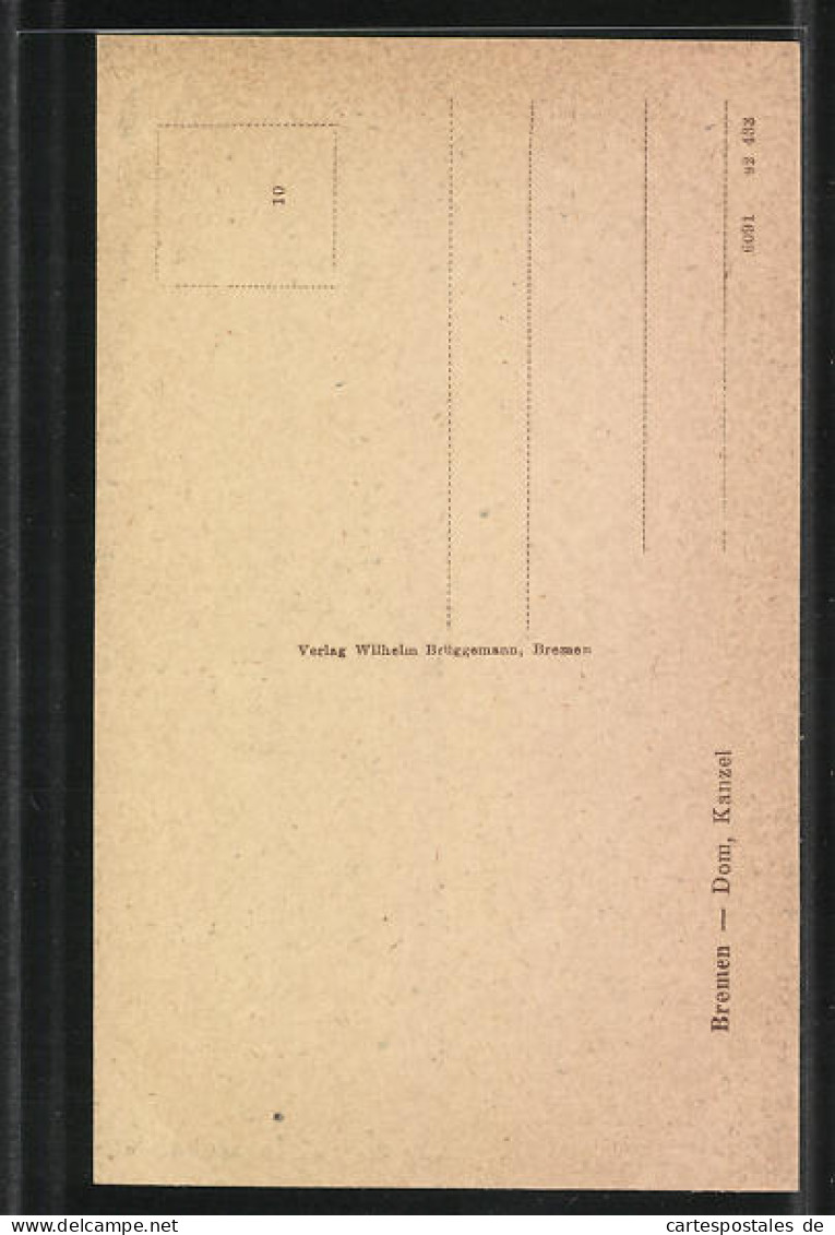 AK Bremen, Dom, Kanzel  - Bremen