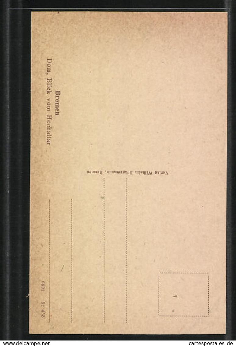 AK Bremen, Dom, Blick Vom Hochaltar  - Bremen