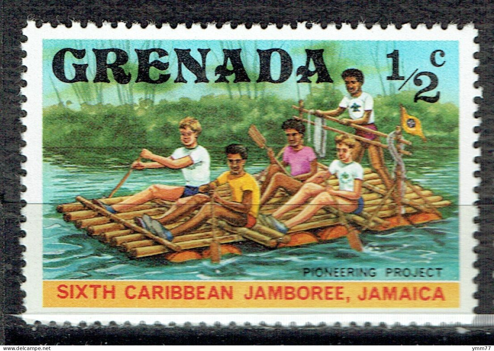 6ème Jamboree Des Caraïbes En Jamaïque : Déplacement Sur Radeau - Grenada (1974-...)