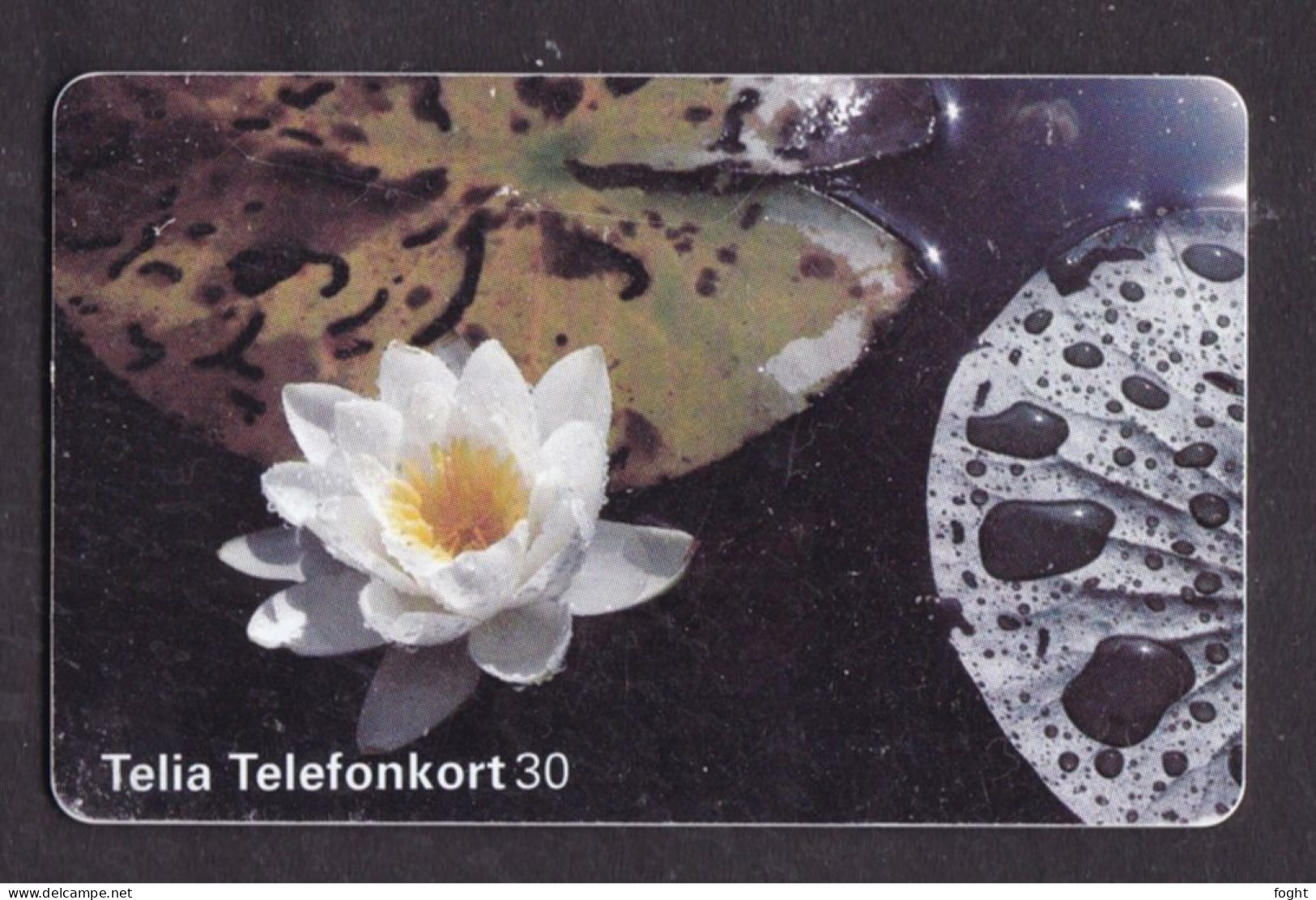 1996 Sweden  Phonecard › White Water Lily - Näckros ,30 Units,Col:SE-TEL-030-0161 - Sweden
