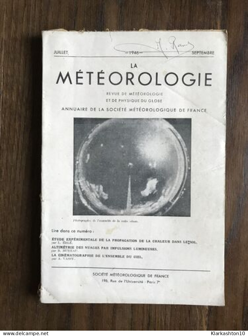 La Météorologie - Juillet 1946 Septembre - Sonstige & Ohne Zuordnung