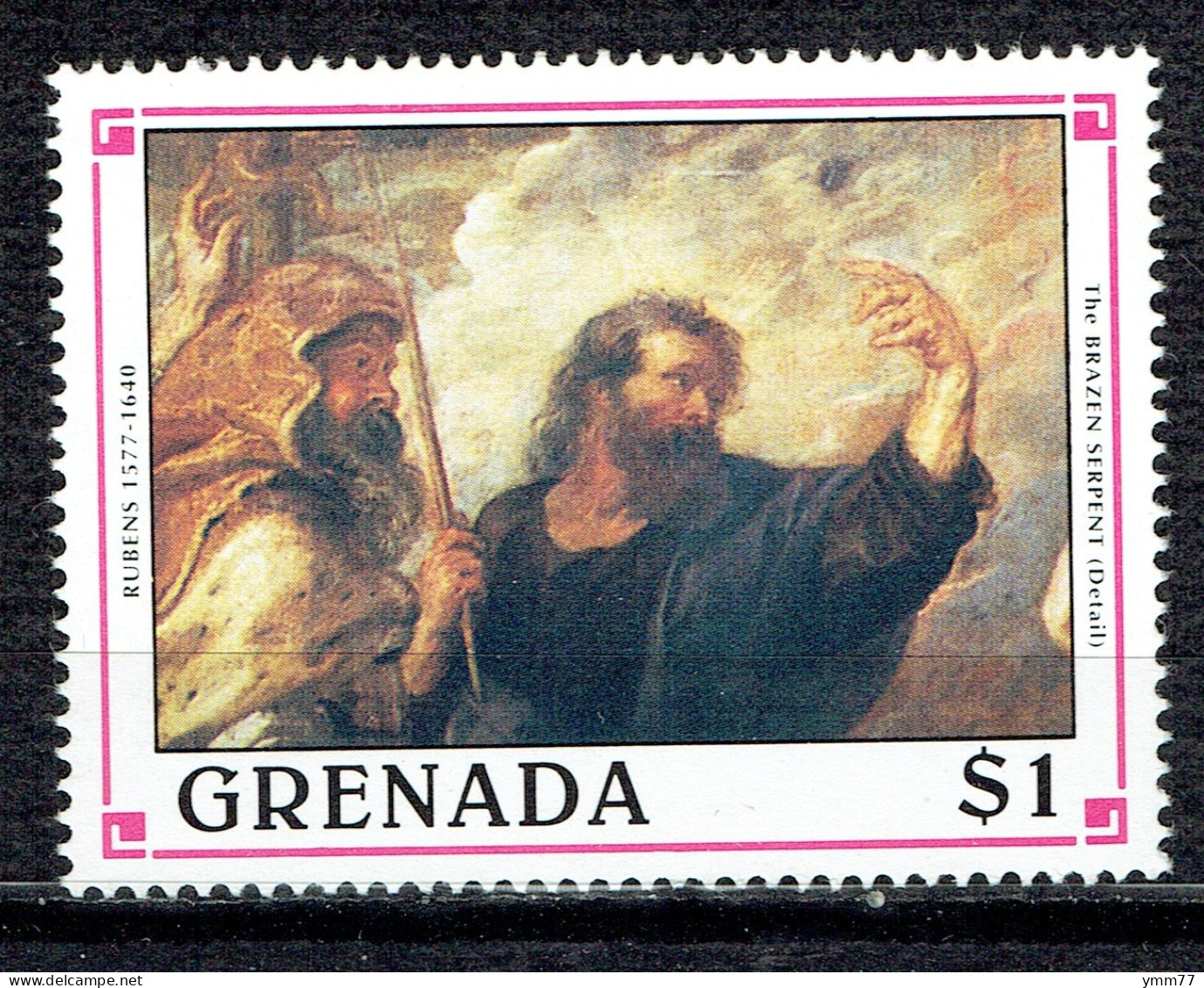350ème Anniversaire De La Mort De Rubens : "Serpent Effronté" - Grenade (1974-...)