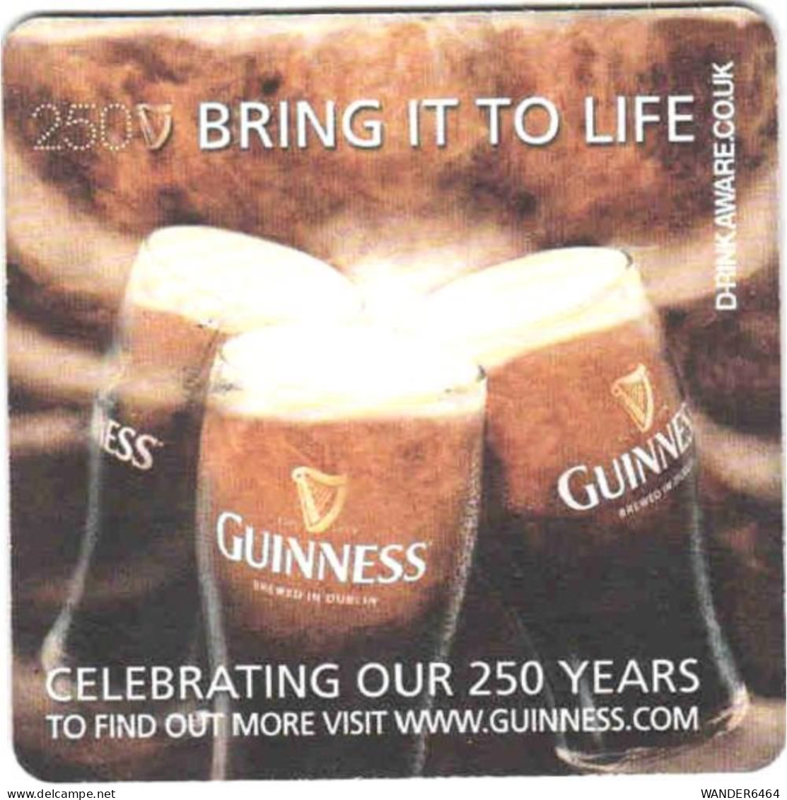 GUINNESS BREWERY  BEER  MATS - COASTERS #0030 - Sotto-boccale