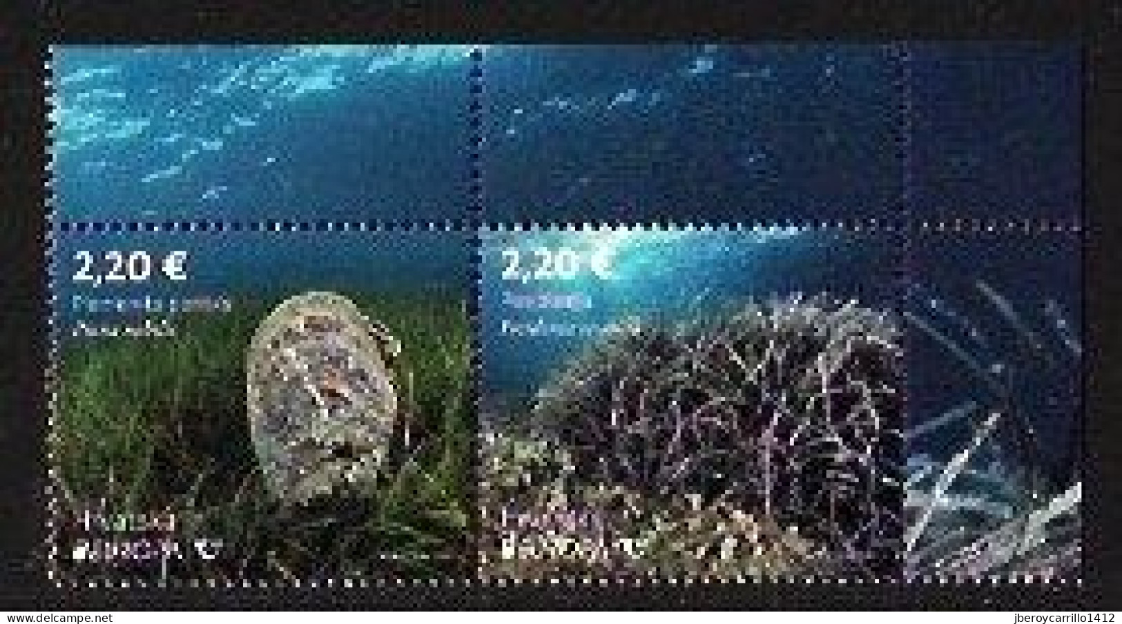 CROACIA /CROATIA /KROATIEN /HRVATSKA  - EUROPA-CEPT 2024 -"UNDERWATER FLORA And FAUNA".- SERIE De 2 V. JUNTOS-CH-SUP-DER - 2024