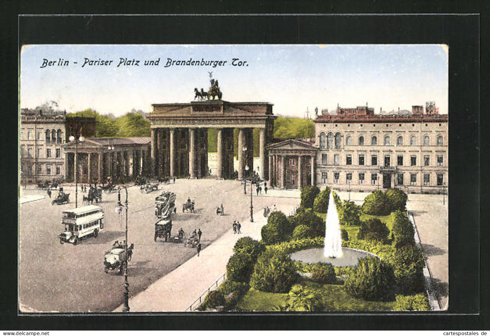 AK Berlin, Brandenburger Tor Auf Dem Pariser Platz Aus Der Vogelschau  - Autres & Non Classés