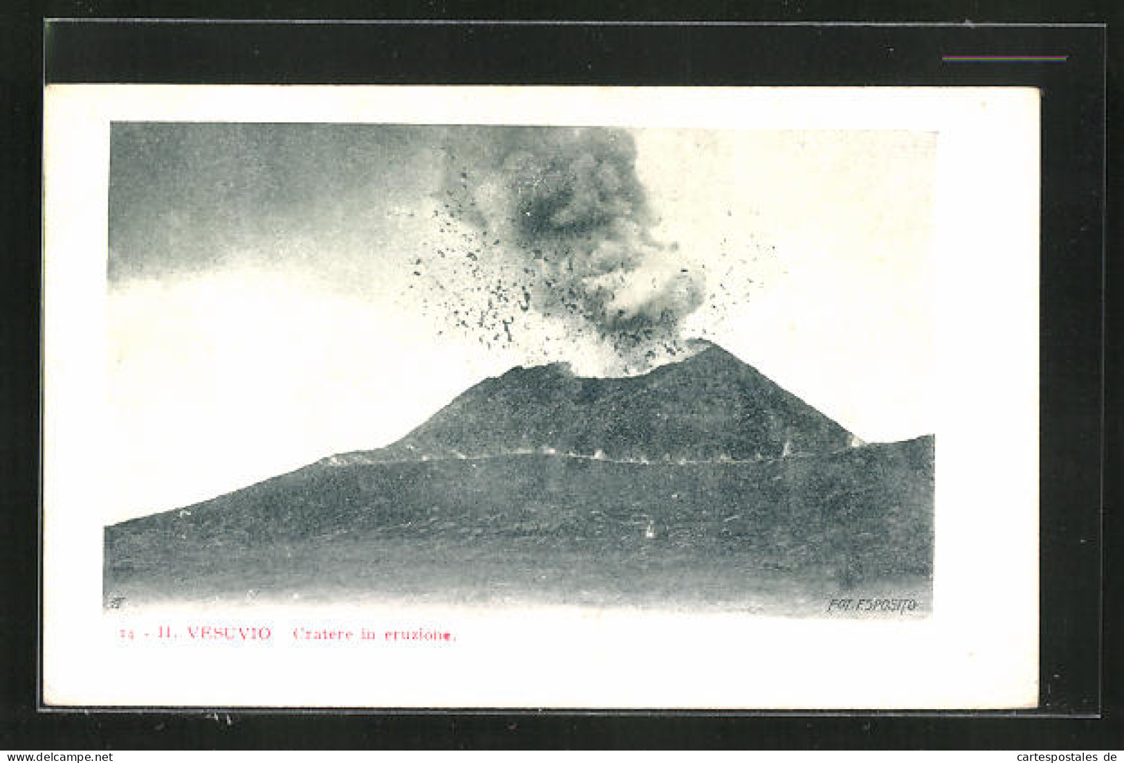 AK Il Vesuvio, Cratere In Eruzione, Ausbruch Des Vulkans Vesuv  - Autres & Non Classés
