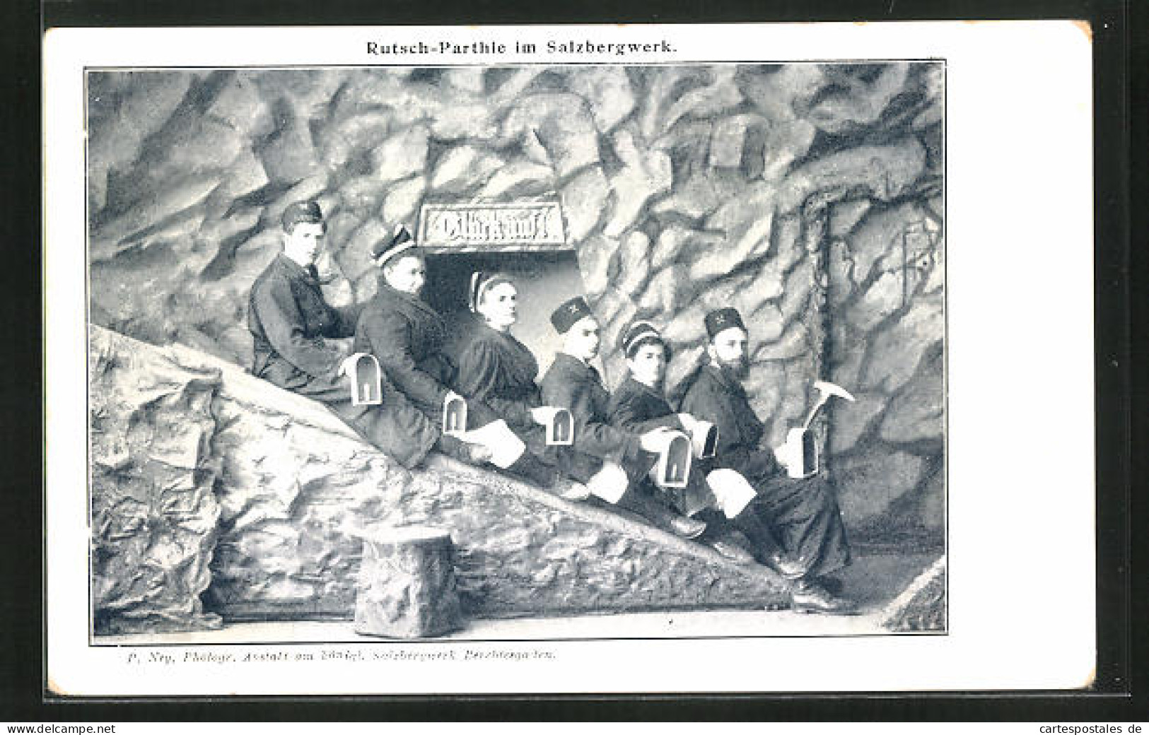 AK Berchtesgaden, Rutsch-Partie Im Salzbergwerk  - Berchtesgaden