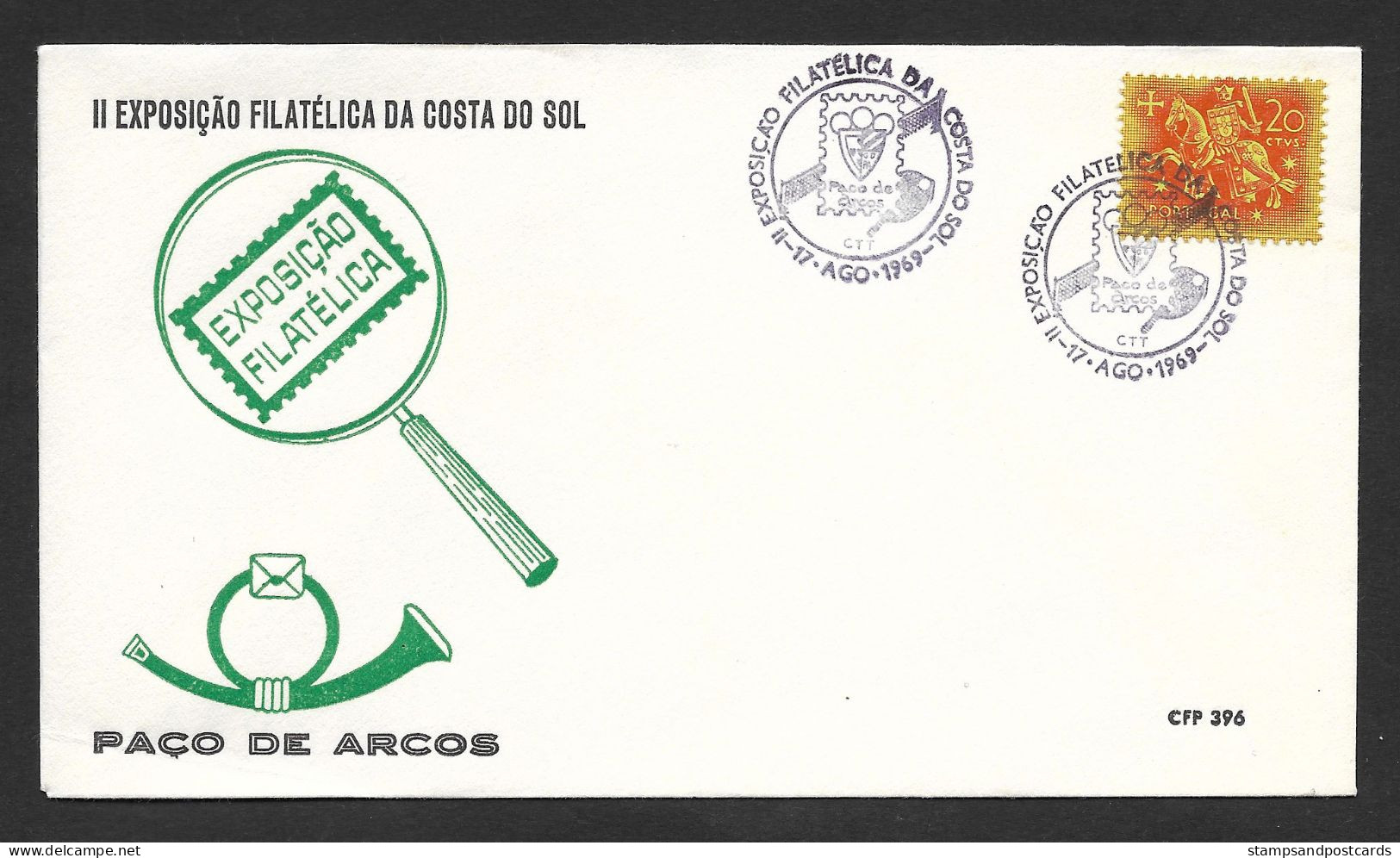 Portugal Cachet Commémoratif  Expo Philatelique Paço De Arcos Tennis De Table 1969 Event Pmk Phila Expo Table Tennis - Tennis Tavolo