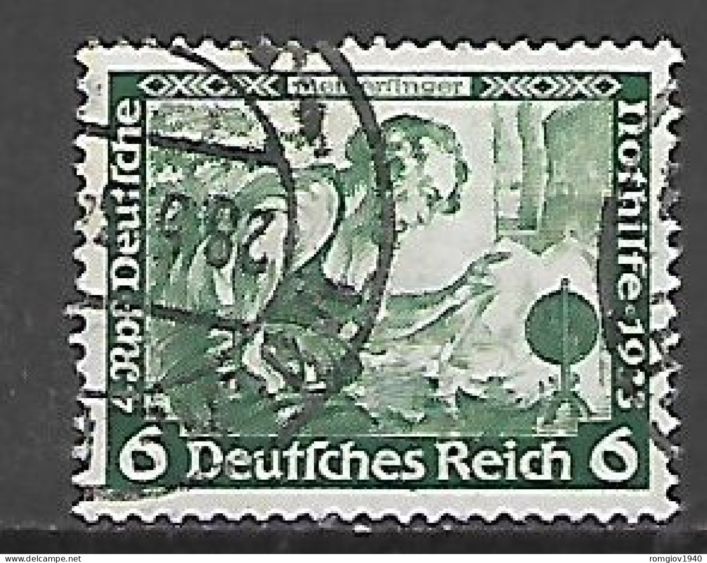 GERMANIA REICH  1933  OPERE MUSICALI DI WAGNER UNIF. 473A  USATO VF DENTELLATO 14 - Oblitérés