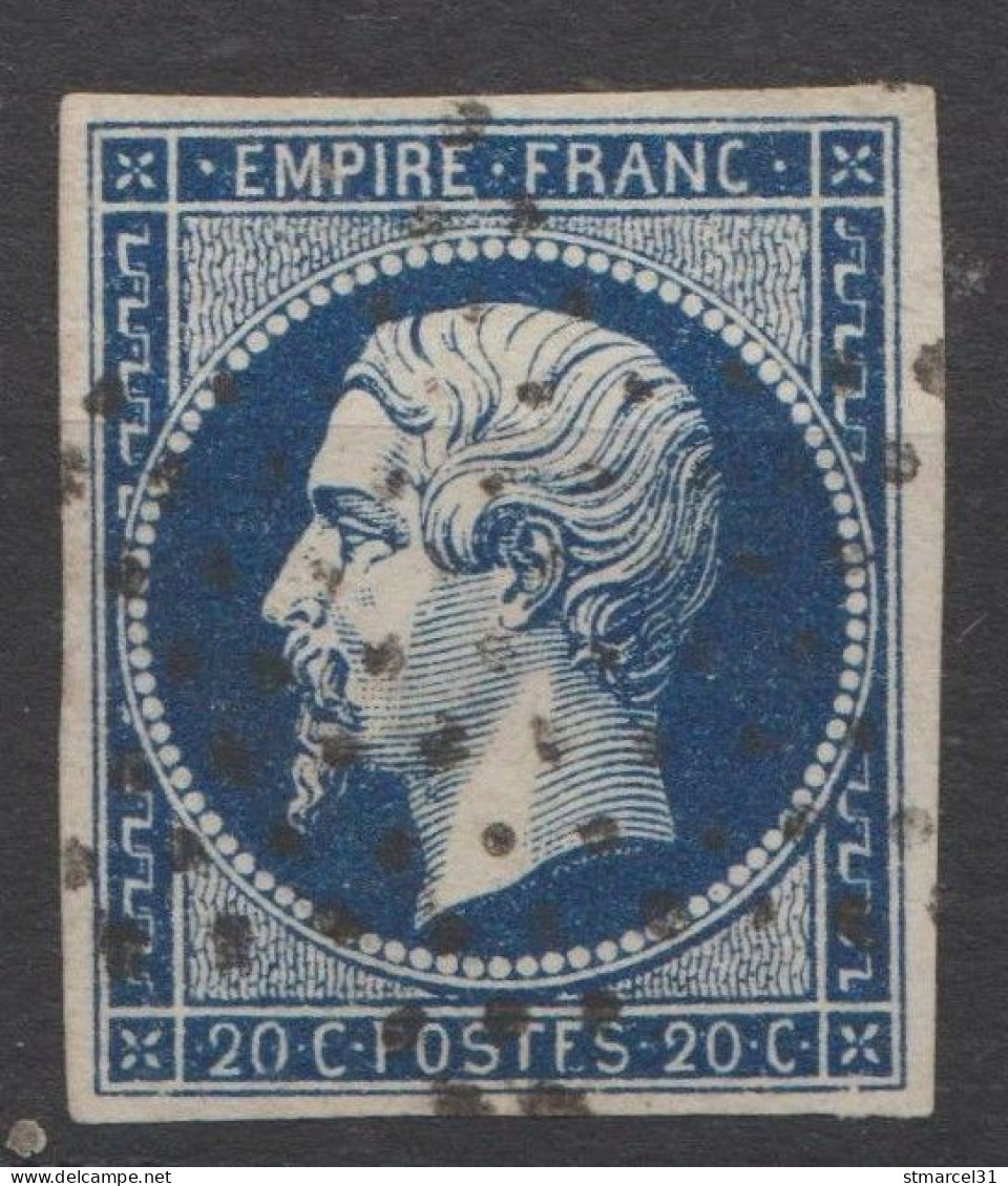 GRANDE RARETE VRAI BLEU NOIR POSTFS Case 86 TBE - 1853-1860 Napoléon III