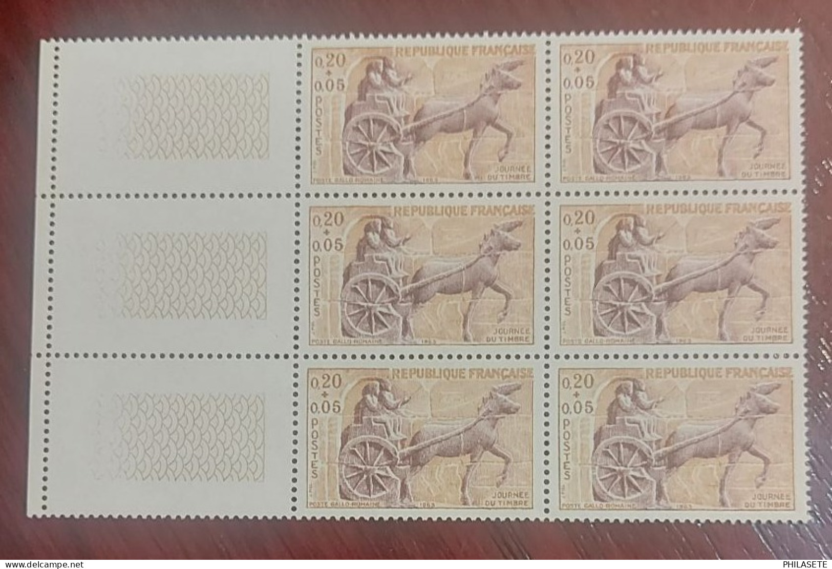 France  Neufs N** Bloc De 6 Timbres YT N° 1378 Char Gallo Romain - Neufs