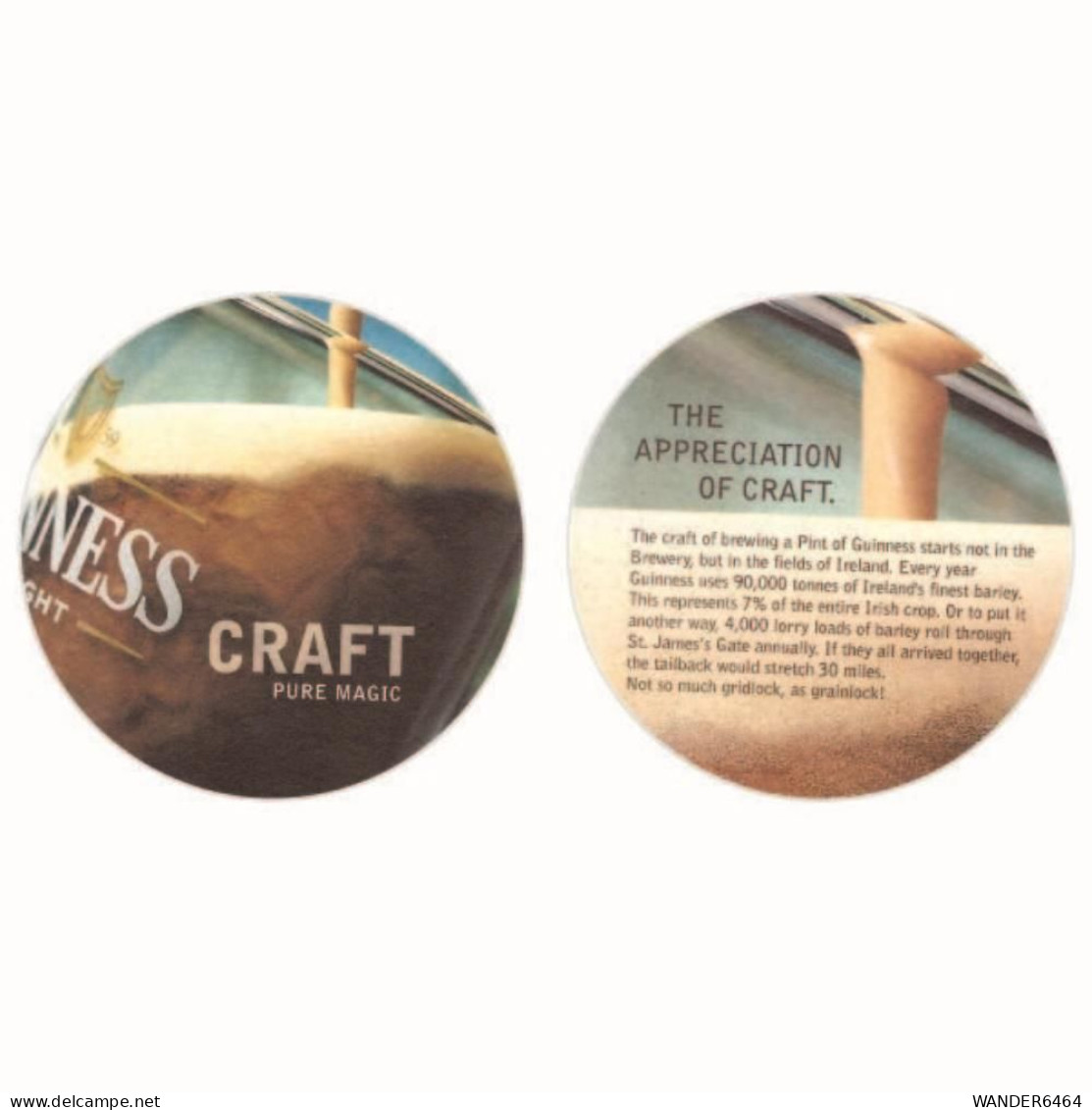 GUINNESS BREWERY  BEER  MATS - COASTERS #0038 - Sotto-boccale