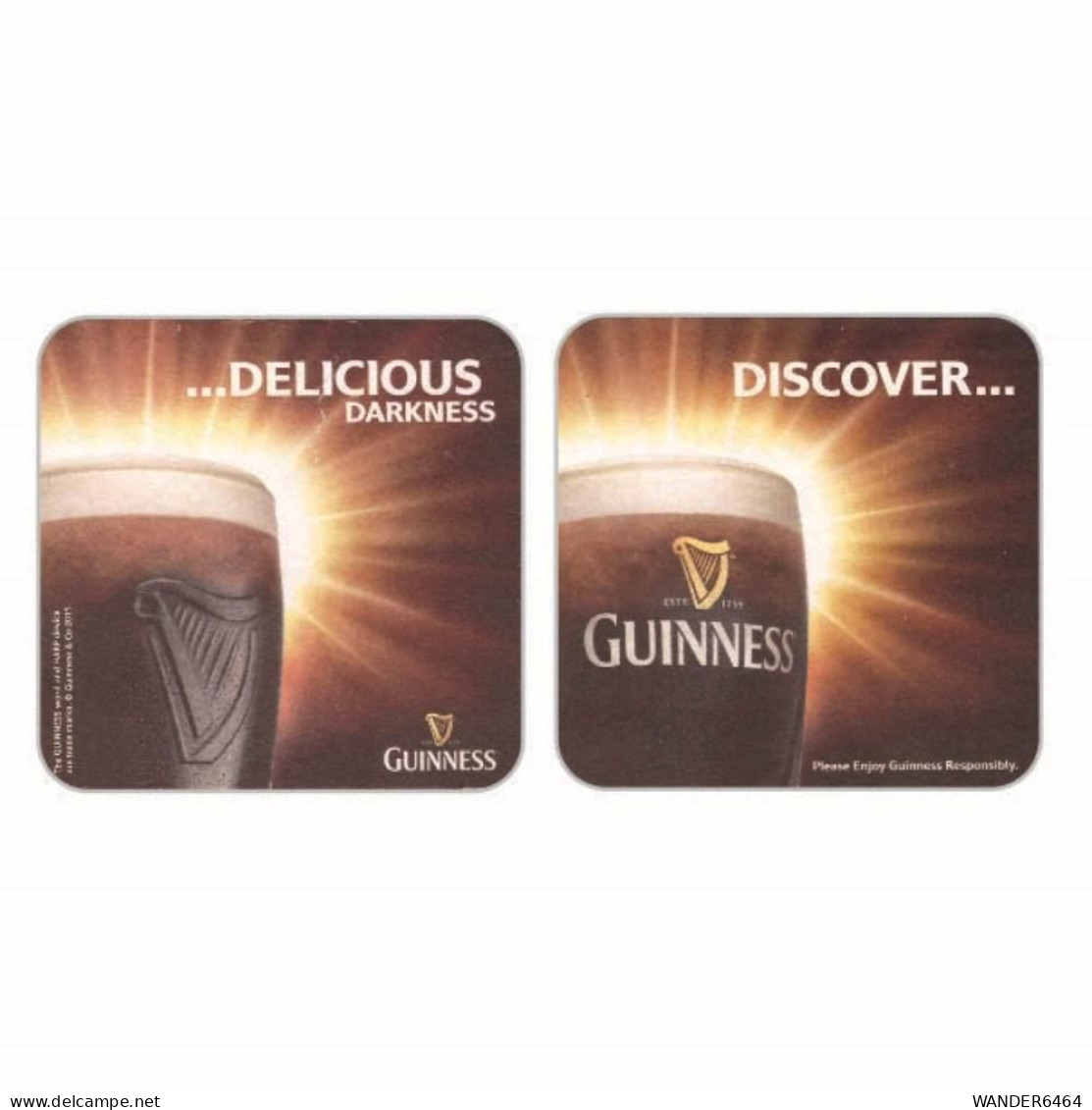GUINNESS BREWERY  BEER  MATS - COASTERS #0039 - Sotto-boccale