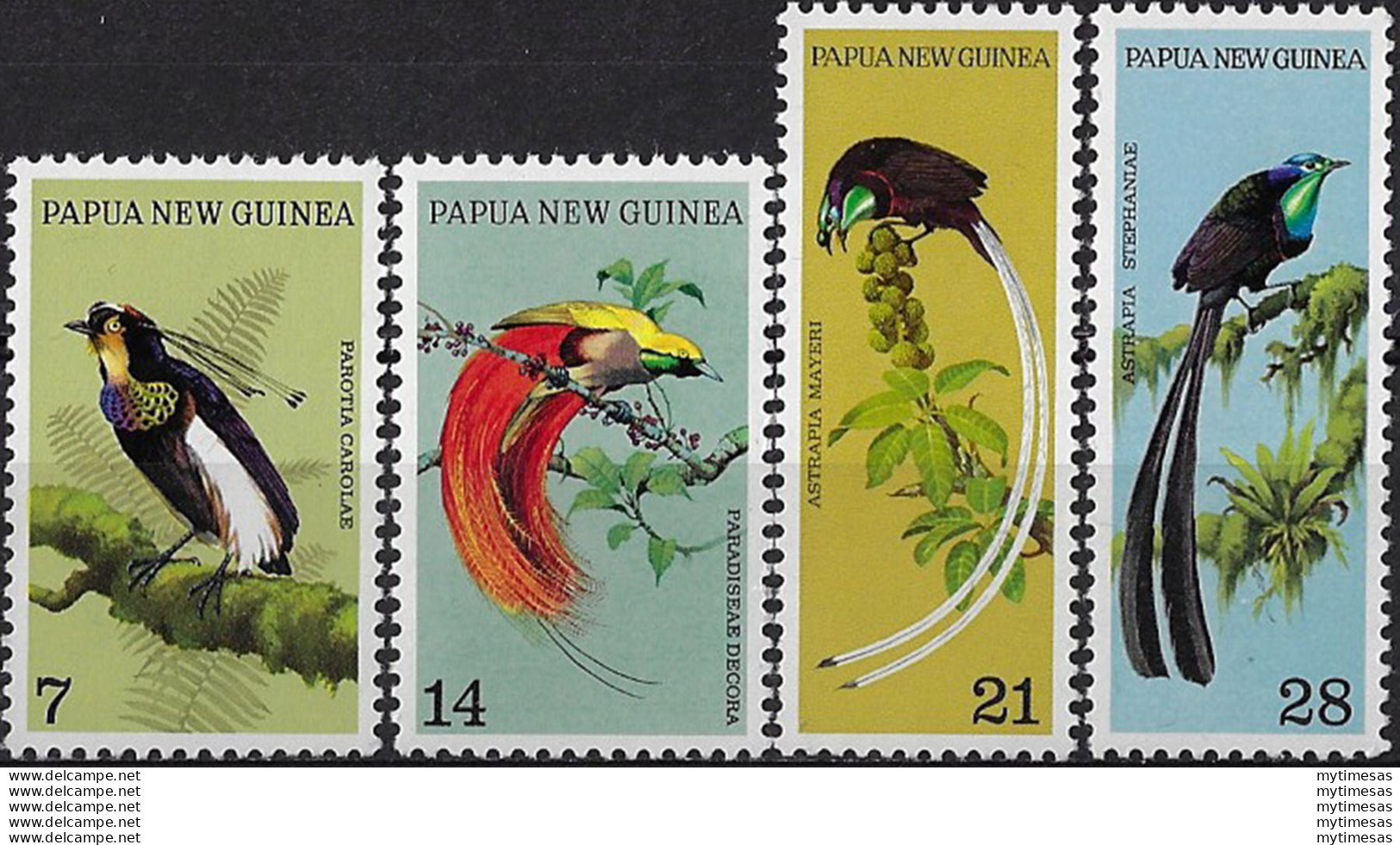 1973 Papua New Guinea Birds Of Paradise 4v. MNH SG N. 237/40 - Autres & Non Classés