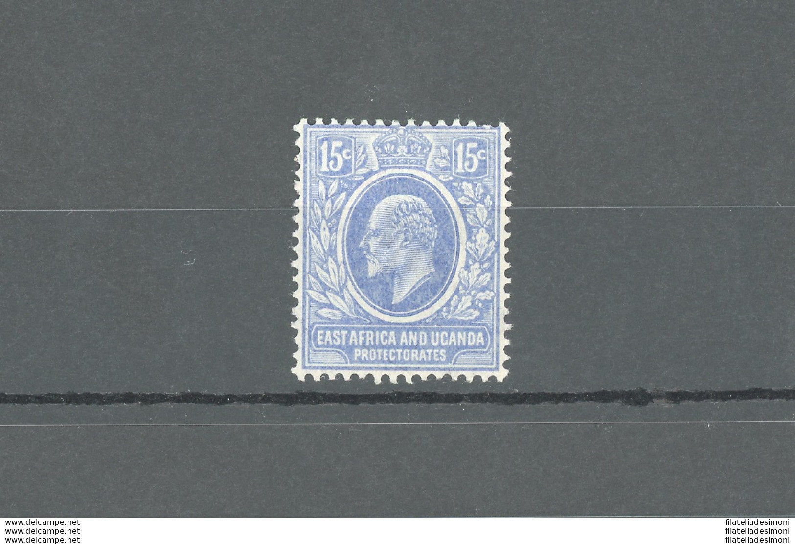 1907-08 East Africa And Uganda Protectorate - Stanley Gibbons N. 39 - 15 Cent Bright Blue - MNH** - Altri & Non Classificati