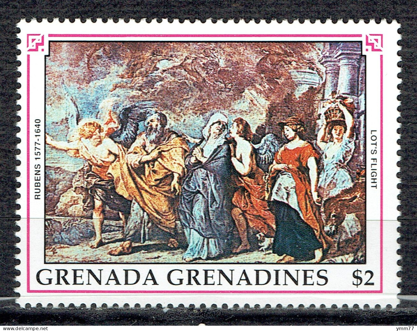 350ème Anniversaire De La Mort De Rubens : "LeCombat De Loth" - Grenade (1974-...)