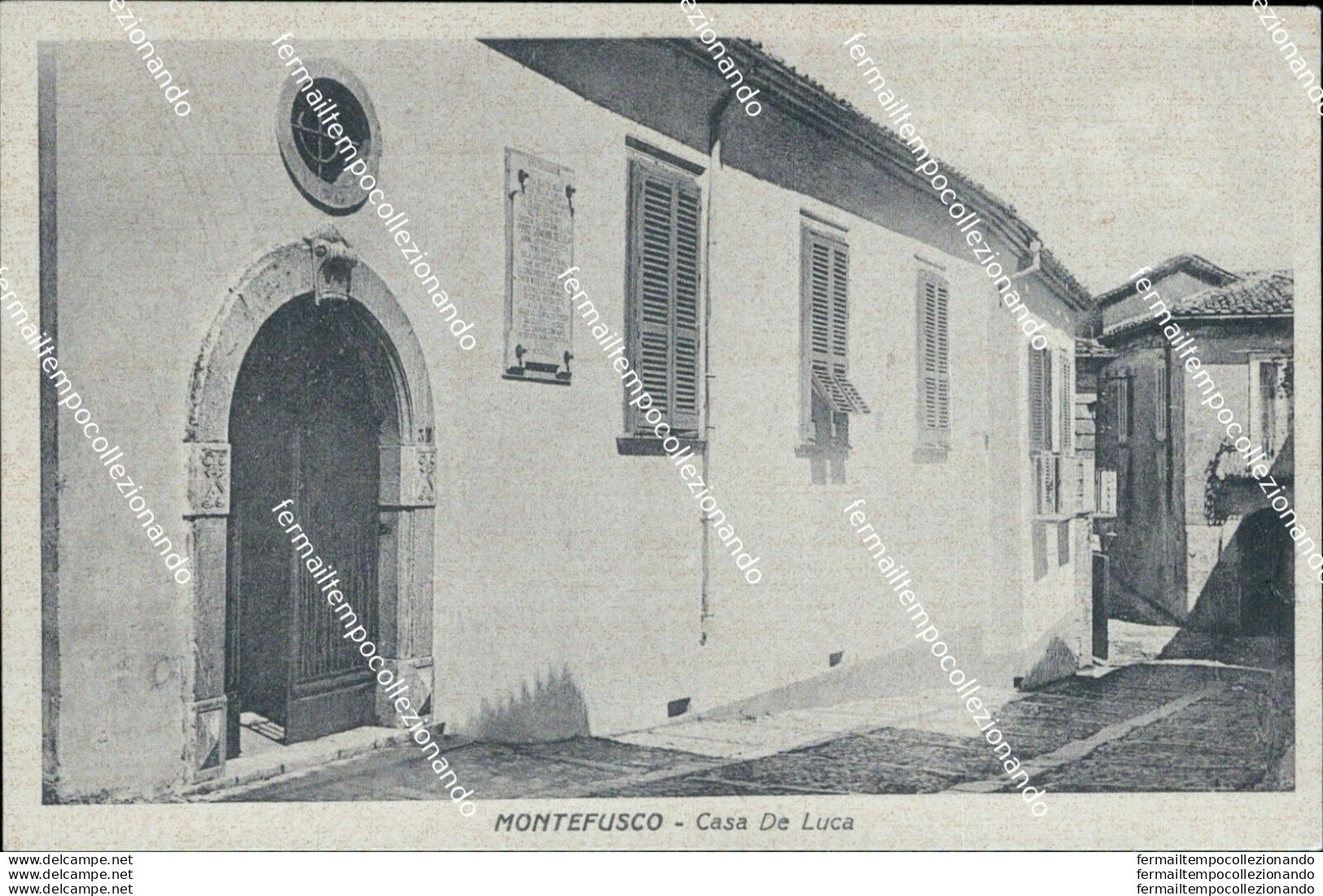 Bn164 Cartolina Montefusco Casa De Luca Provincia Di Avellino - Avellino