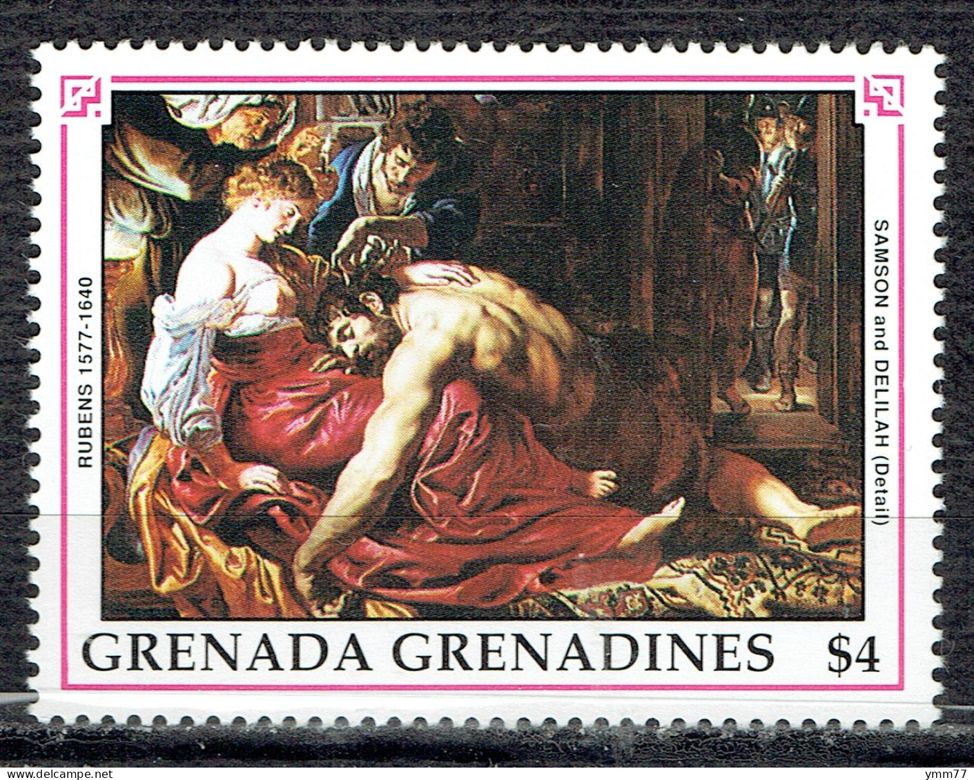 350ème Anniversaire De La Mort De Rubens : "Samson Et Dalila" - Grenada (1974-...)