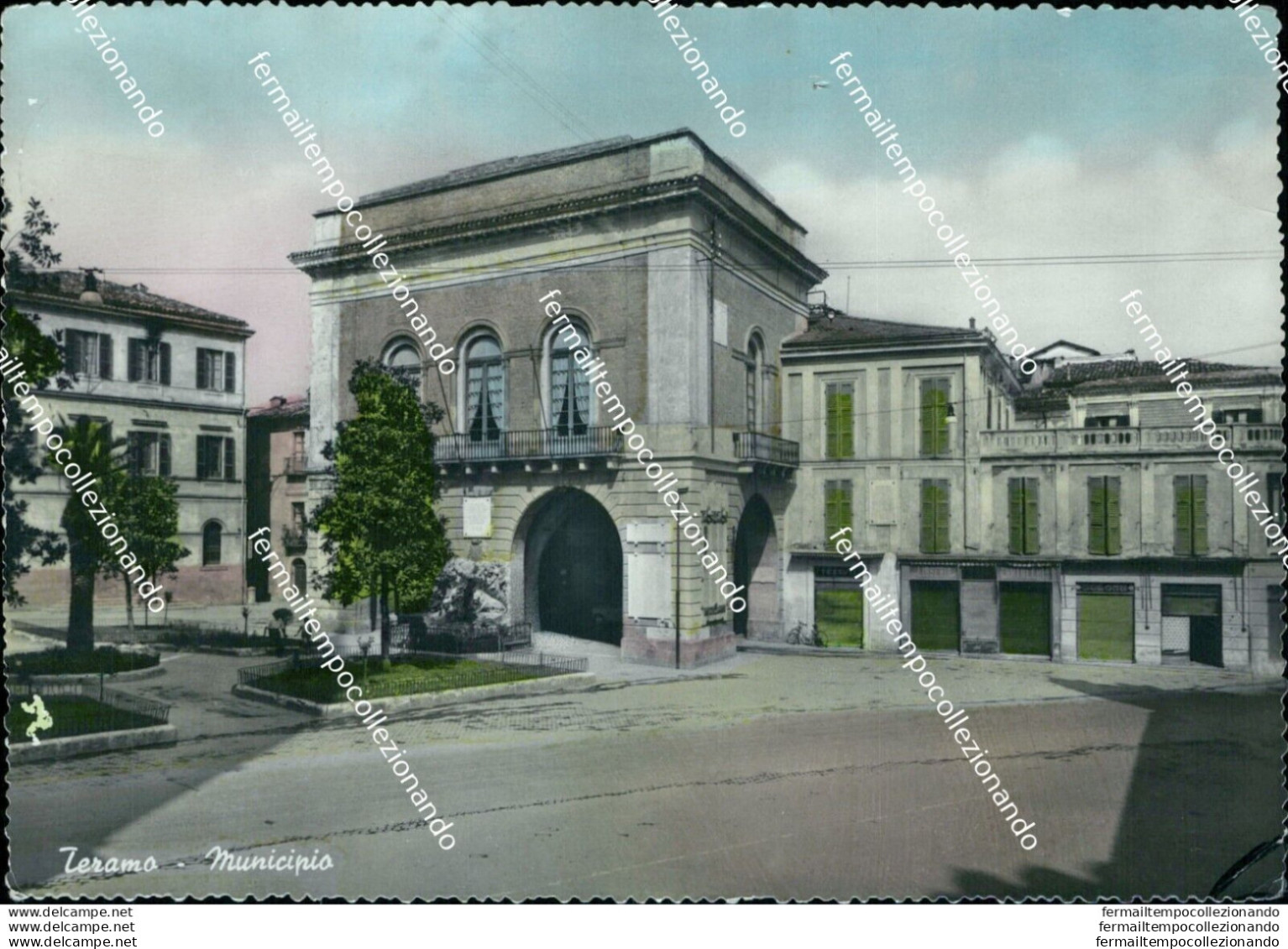 Bn561 Cartolina Teramo Citta' Municipio - Teramo